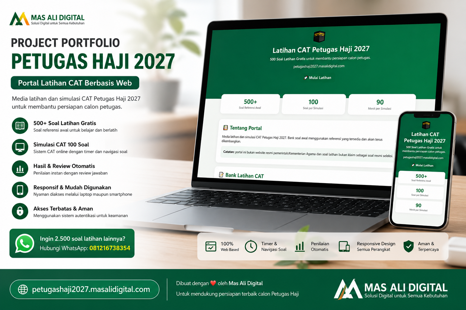 Mengembangkan Portal Latihan CAT Petugas Haji 2027