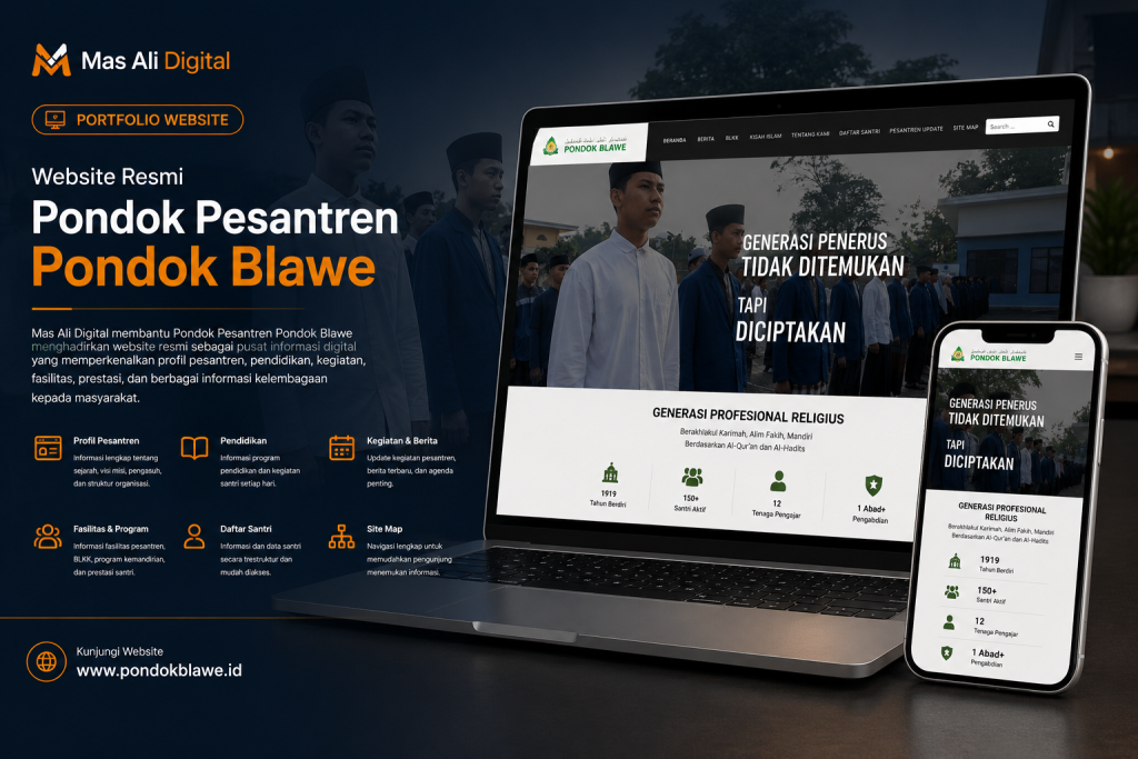 Website Pondok Pesantren Blawe