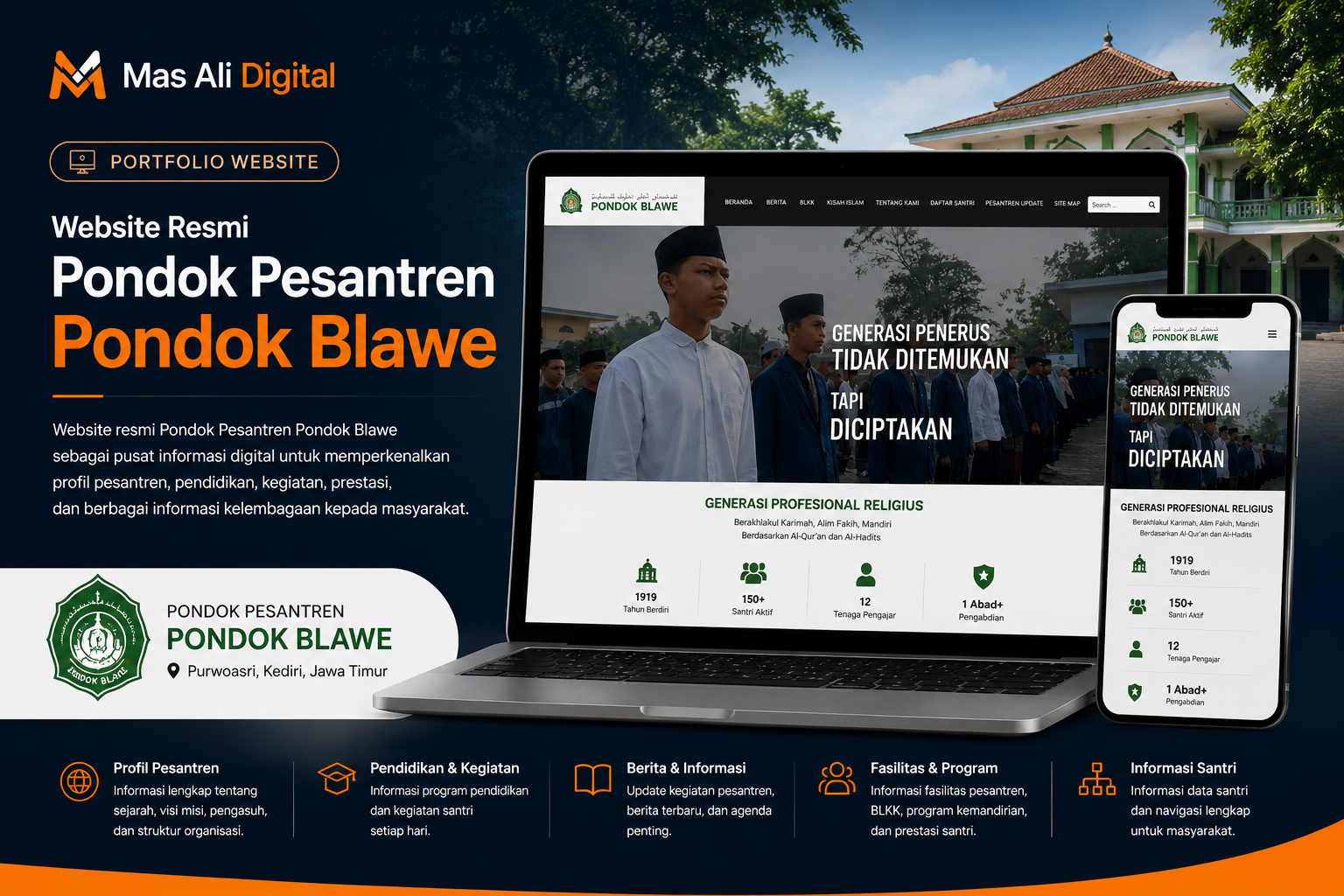 Website Pondok Pesantren Pondok Blawe: Membawa Pesantren ke Era Digital